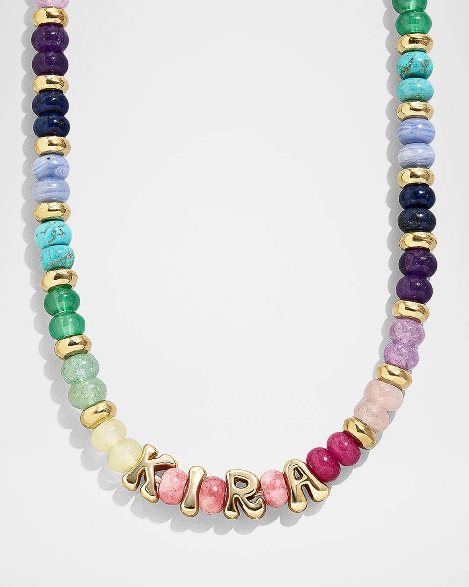 Semi Precious Custom Bubble Necklace